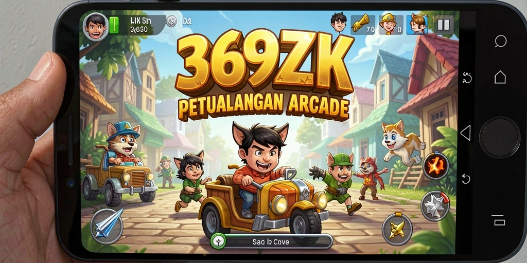 Tampilan gameplay yang mendebarkan dari 369ZK dengan aksi cepat.