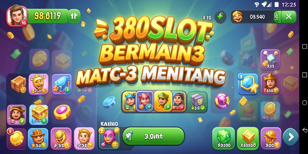Gameplay seru 380SLOT dengan tantangan Match-3.