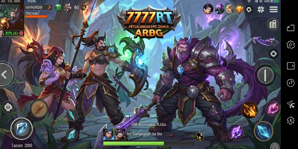 Tampilan gameplay mendebarkan dari 777RT di dunia ARPG.