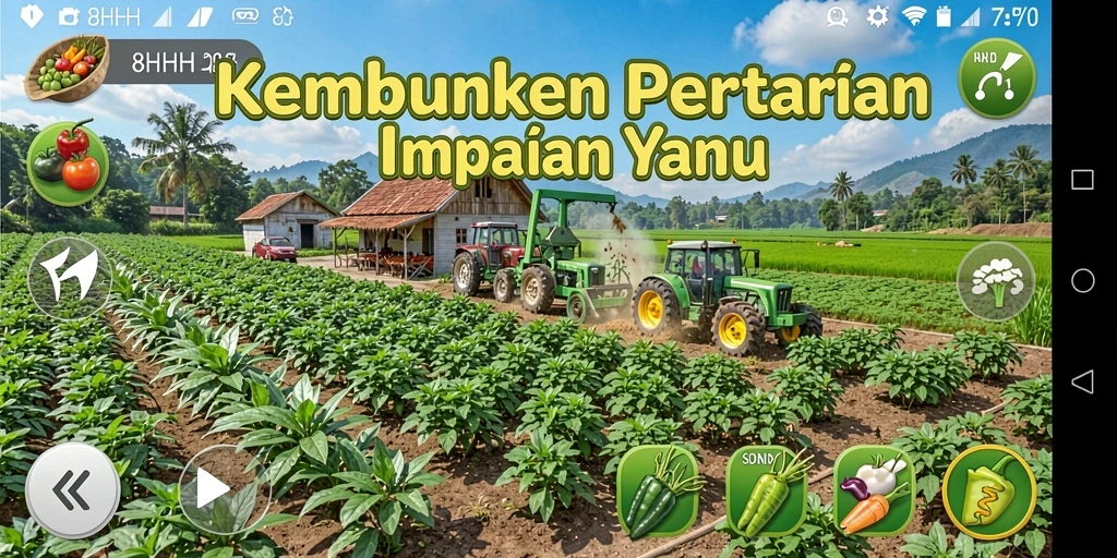 Tampilan gameplay 8HHH yang menakjubkan saat bertani