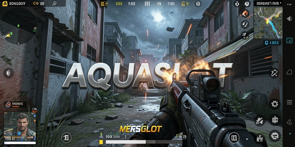 Tampilan gameplay AQUASLOT yang mendebarkan dan penuh aksi.