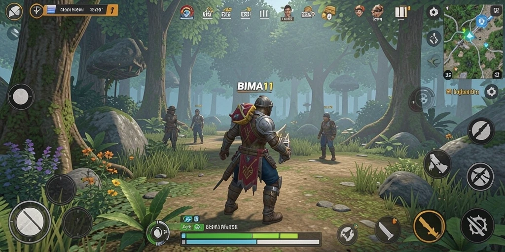 Tangkapan layar menampilkan gameplay imersif dari BIMA11.