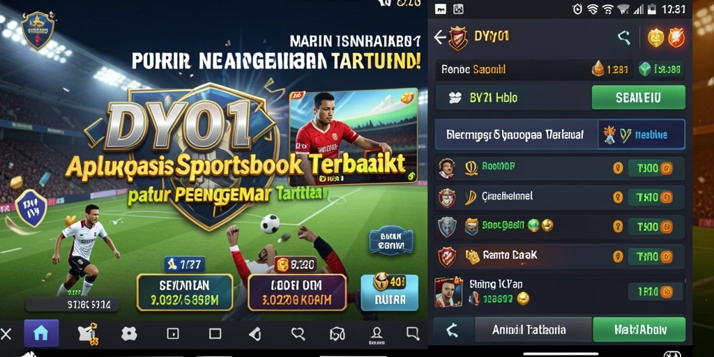 Tampilan menarik dan fitur live betting DY01 yang seru.