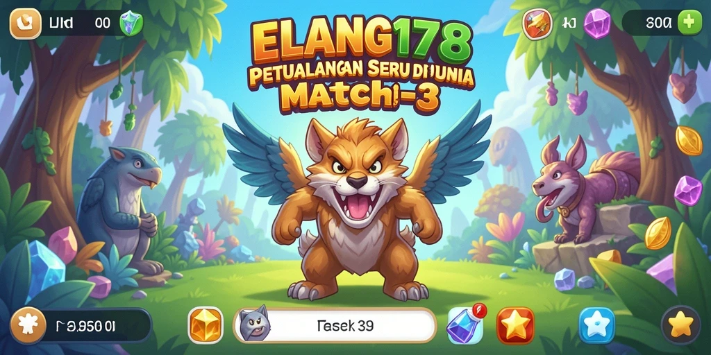 Tampilan gameplay yang menarik dan penuh warna di ELANG178.