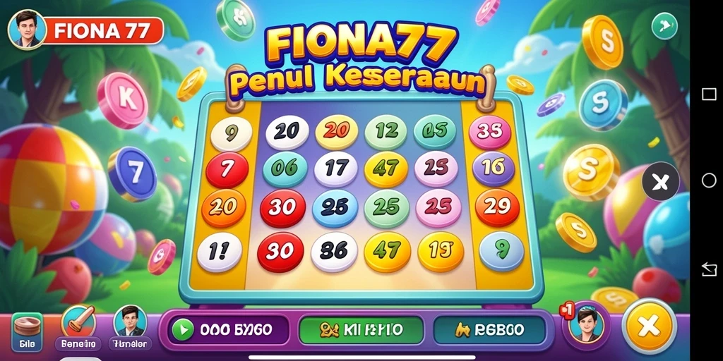 Gameplay FIONA77 yang seru dalam permainan Bingo.