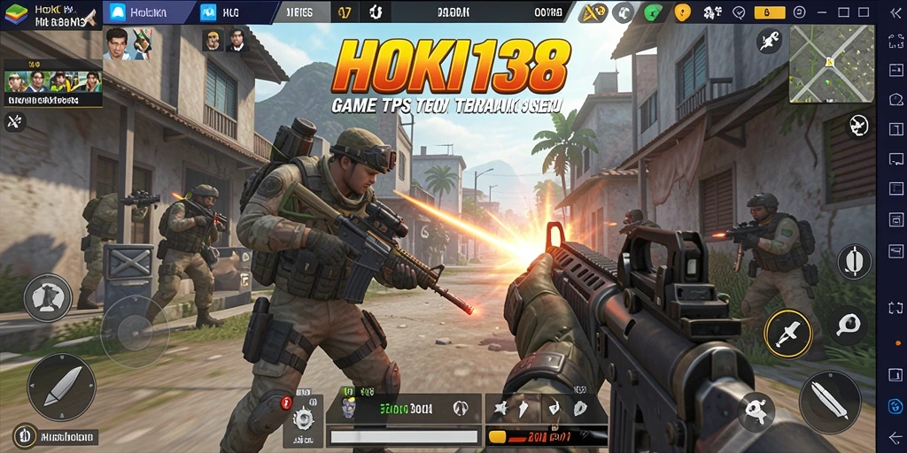 Screenshot HOKI138 yang menampilkan pertempuran seru dalam game TPS.