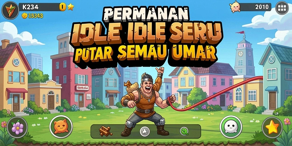 Tangkapan layar utama K234 menunjukkan gameplay idle yang menarik.