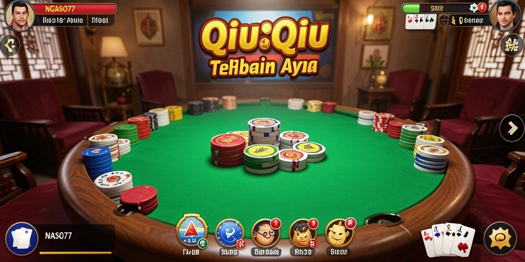 Tampilan gameplay QiuQiu yang seru dan menarik di NGASO77.