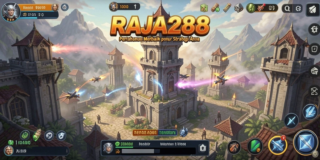 Tampilan menarik dari gameplay Tower Defense RAJA288