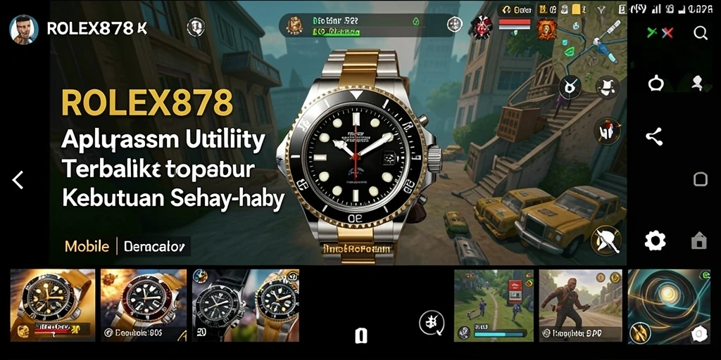Tampilan antarmuka ROLEX878 yang modern dan mudah digunakan.