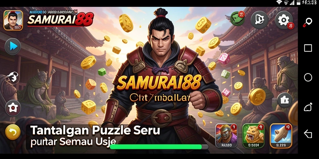 Tampilan gameplay menantang dan grafis menarik dari SAMURAI88.
