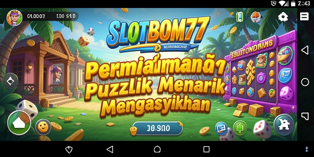 Tampilan gameplay seru di SLOTBOM77 dengan elemen Puzzle yang menantang.