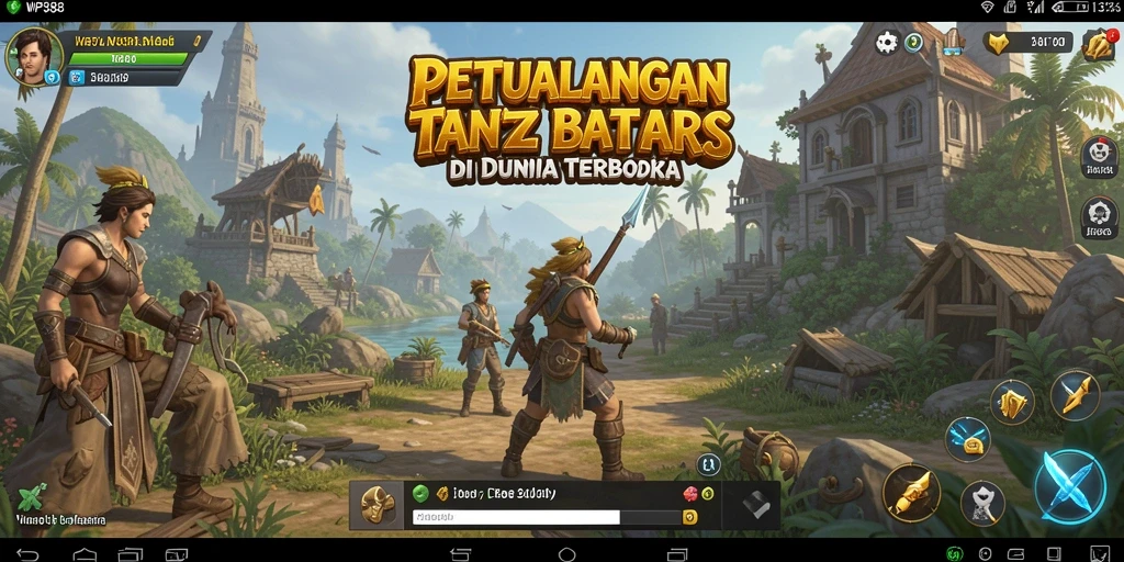 Tampilan gameplay menakjubkan di dunia terbuka WP888.