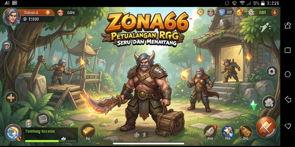 Screenshot gameplay ZONA66 menampilkan pertarungan seru dan grafis yang memukau.